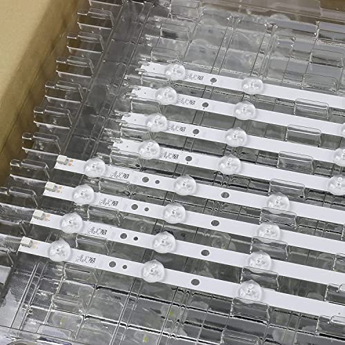 【Accessoires TV】 Bande de rétroéclairage LED 8 pièces/ensemble pour Samsung UN50J6200 BN96-28770A BN96-28771A BN96-35206A BN96-35207A BN96-000000A T500HVF02.2 - (Taille: 10 Set 80pcs) 【Remplaçable】 Fiche Technique et Prix au Maroc