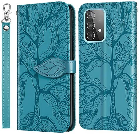 Vkooer Coque pour Samsung Galaxy A53 5G Premium Cuir PU Étui Portefeuille à Rabat Housse avec Porte Cartes Fermeture Magnétique Etui de Protection pour Samsung Galaxy A53 5G, Turquoise Fiche Technique et Prix au Maroc