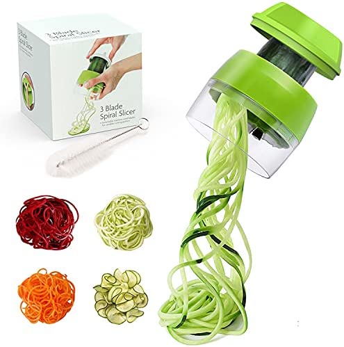 Coupe Légumes - Coupe légume Spiralizer 4 en 1,Spaghetti Légume,Spirale de Légumes Trancheuse pour Courgette Nouilles,Carotte Spaghettis,Concombre Tagliatelle Fiche Technique et Prix au Maroc