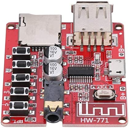 Sxhlseller Module - Module Récepteur Audio Micro USB 5V Universel Prise en Charge de la Connexion Arrière Automatique Prise en Charge WAV + Ape + FLAC + MP3 sans Décodage/Sortie de Canal Stéréo Fiche Technique et Prix au Maroc
