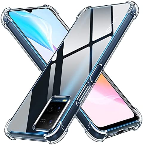ivoler Coque pour Vivo Y21 / Vivo Y21s / Vivo Y33s, Ultra Transparent Étui de Protection en Silicone Antichoc avec Coins Renforcés, Clair Mince Souple TPU Bumper Housse Fiche Technique et Prix au Maroc