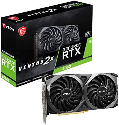 MSI RTX 3060 Ventus 2X 12G OC Noir Fiche Technique et Prix au Maroc