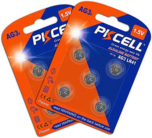 LR41 AG3 Piles Bouton Alcaline pour Stylo Laser,Thermomètre,Jouet - 10 Pièces - PKCELL Fiche Technique et Prix au Maroc