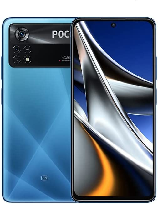 Xiaomi Poco X4 Pro 5G - Smartphone 256GB, 8GB RAM, Dual Sim, Laser Blue Fiche Technique et Prix au Maroc