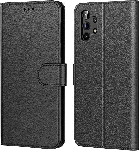 Tenphone Coque pour Samsung Galaxy A32 4G (Pas pour 5G), Pochette Protection Etui Housse Premium en Cuir PU,Fermeture Magnétique,Flip Case Compatible avec Samsung A32 4G (Book Noir) Fiche Technique et Prix au Maroc