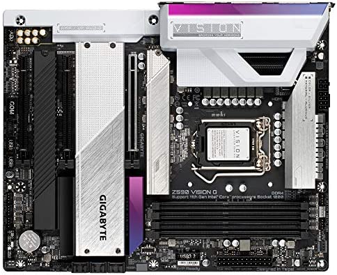 GIGABYTE Z590 Vision G Carte mère Intel Z590 Express LGA 1200 ATX Noir Fiche Technique et Prix au Maroc