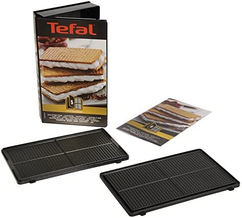 Tefal Coffret Snack Collection de 2 plaques gaufrettes + livre de recettes XA800512, Noir Fiche Technique et Prix au Maroc