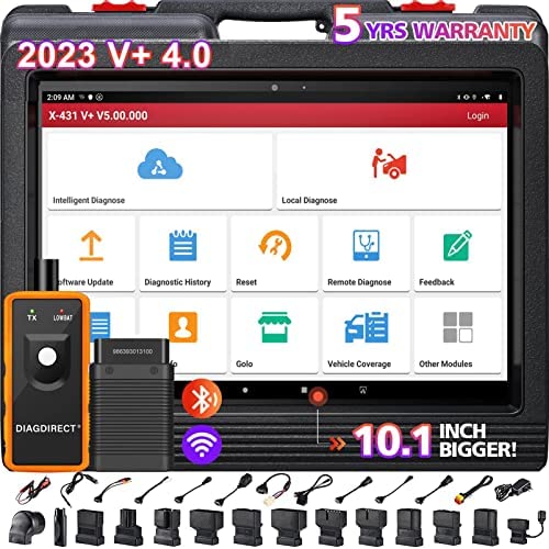 LAUNCH X431 V+ 4.0 Valise Diagnostic Auto Scanner Voiture Bluetooth Lecteur de Code OBD2 Tablette Android 2 Ans Gratuit Mise à Jour en Ligne DBScarII Kit Complet d'Accessoires Fiche Technique et Prix au Maroc