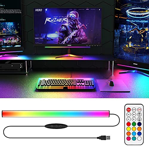 WILLED RGB Dreamcolor Barre Lumineuse LED de jeu avec télécommande, lampe gaming pour dessous de moniteur alimentation USB 5 V, pour jeux, installation PC, accessoire bureau, decoration gaming Fiche Technique et Prix au Maroc
