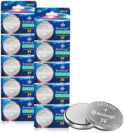 CR2430 Pile Bouton au Lithium 3V CR-2430 Piles Lot de 10【5 Ans Garantie de Stockage】 (2430-10) Fiche Technique et Prix au Maroc