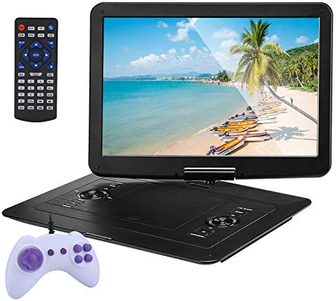 GEQWE Lecteur DVD Portable 22 pour Voiture Et Enfants, 2021 Nouveau Lecteur CD Portable avec Écran Pivotant De 15,6 Pouces, Fente pour Carte SD Et Port USB,Noir Fiche Technique et Prix au Maroc