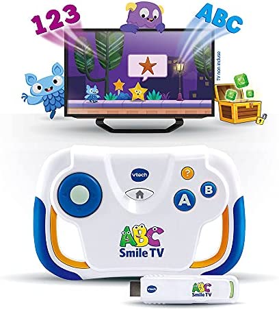 VTech â€“ ABC Smile TV, Ma Première Console de jeux Ã‰ducative â€“ 3/7 Ans â€“ Version FR Fiche Technique et Prix au Maroc