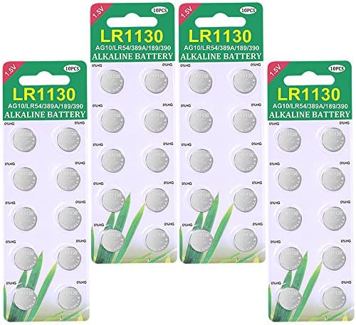 Paquet de 40 Piles Bouton alcaline de la Pile LR1130 AG10 Fiche Technique et Prix au Maroc