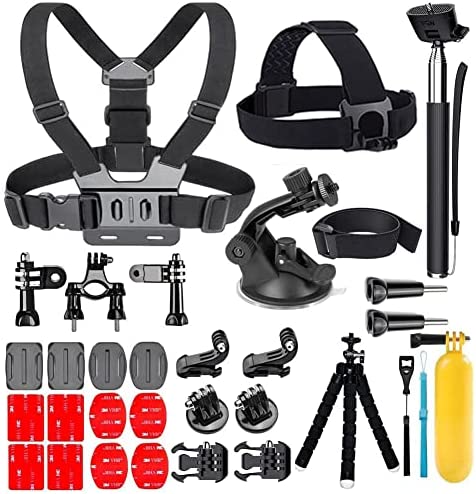 YEHOLDING 25-In-1 Accessoires pour Gopro,Kit d'accessoires de caméra d'action pour GoPro Hero 10 9 8 Max 7 6 5 4 3 SJ4000 et autres caméras de sport Fiche Technique et Prix au Maroc