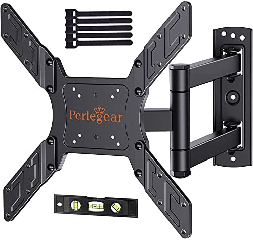 Perlegear Support Mural TV pour écrans 26-60 Pouces LED LCD OLED, Fixation TV Murale Inclinable et Orientable avec VESA Max de 400x400mm Capacité Max de 45kg Fiche Technique et Prix au Maroc