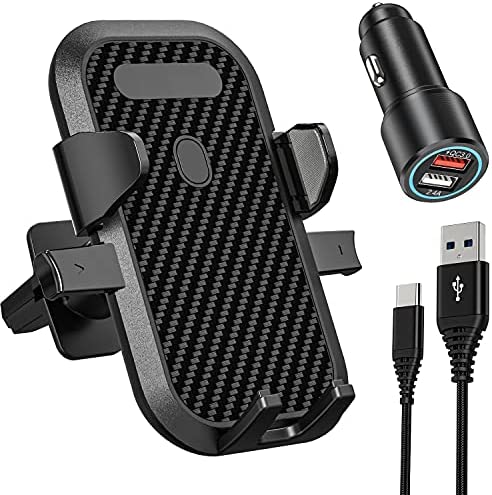 Support Téléphone Voiture Ventilation/Grille Aeration+30W Rapide Chargeur Voiture USB avec Câble pour Samsung A52 A51 A71 A72 A22 A32 A42 5G A12 A02S A50 A70 A40 A20E,Huawei P20 P30 P40 Lite Pro,Oppo Fiche Technique et Prix au Maroc