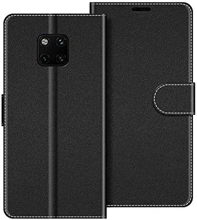 COODIO Coque en Cuir Huawei Mate 20 Pro, Étui Téléphone Huawei Mate20 Pro, Housse Pochette Huawei Mate 20 Pro Fonction Stand Etui Coque pour Huawei Mate 20 Pro, Noir Fiche Technique et Prix au Maroc