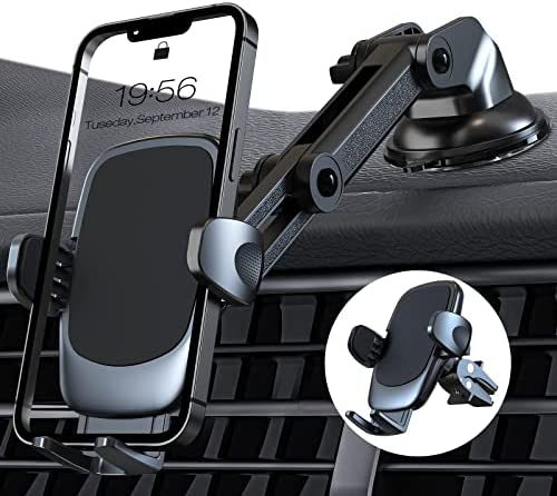 Amazon Brand - Eono Support Téléphone Voiture, 3 en 1 Support Téléphone Voiture Rotation à 360° Universel Support Portable, Soutien de téléphone avec Ventouse pour Les de iPhone, Huawei, Samsung, etc Fiche Technique et Prix au Maroc