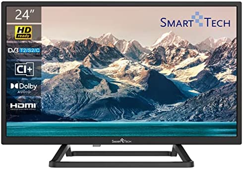Smart Tech TV LED HD 24 pouces (60cm) 24HN10T3 Triple Tuner Dolby Audio H.265 HDMI USB Fiche Technique et Prix au Maroc