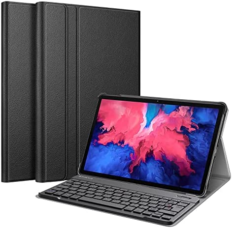 FINTIE Clavier pour Lenovo Tab P11 (TB-J606/TB-J607) / Tab P11 Plus 11" 2021 (TB-J616), Clavier AZERTY Français Bluetooth sans Fil, Coque Multi-Angles Etui Housse Fine, Noir Fiche Technique et Prix au Maroc