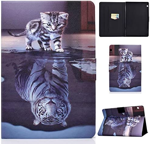 Succtop Coque Huawei Mediapad T5 10 10.1 2018, Cuir PU Flip Stand Portefeuille Protection Tablette Etui Huawei T5 avec Fonction Housse pour Huawei Mediapad T5 10.1, Chat et Tigre Fiche Technique et Prix au Maroc