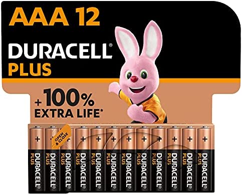 Duracell - Piles alcalines AAA Plus, 1.5 V LR03 MN2400, paquet de 12 Fiche Technique et Prix au Maroc