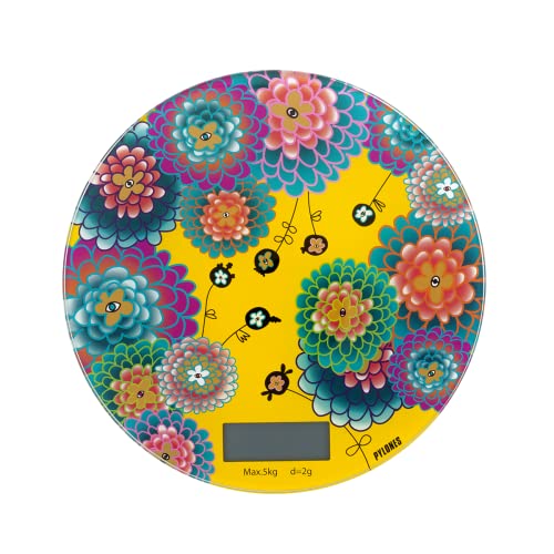 Pylones, Balance de cuisine - Frivole Dahlia - 18 x 18 x 1,8 cm - HIPS, verre Fiche Technique et Prix au Maroc