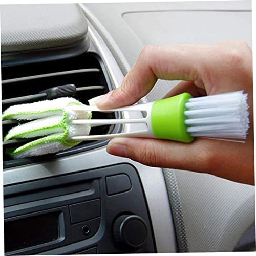 Screst 2 en 1 Auto-climatiseur Outlet Outil de nettoyage à poussière multi-usage Brosse à poussière Accessoires de voiture Intérieur Outils de nettoyage Vert Fiche Technique et Prix au Maroc