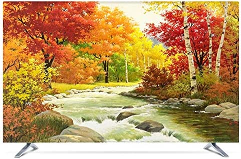 Ting Ting Dust Cover Housse Anti-poussière for Téléviseur LCD TV Décoration Informatique Couverture Tissu Antidérapant Tingting-TV Couverture (Color : Sun Setting, Size : 55inch) Fiche Technique et Prix au Maroc