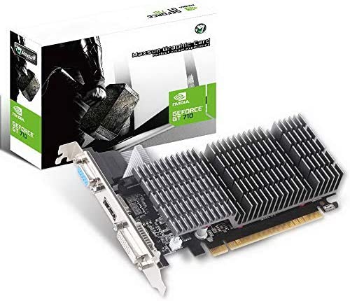 MAXSUN Carte Graphique Externe GeForce GT710 2 Go (64 bit VGA, DVI-D, HDMI, Profil Bas prêt PCI Express Graphics Card) Fiche Technique et Prix au Maroc