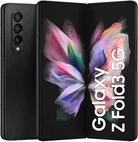 Samsung Galaxy Z Fold3, Téléphone mobile 5G 256Go Noir, Carte SIM non incluse, smartphone Android, Version FR Fiche Technique et Prix au Maroc