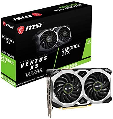 MSI NVIDIA GEFORCE GTX 1660 Super Ventus XS OC Carte Graphique '6GB GDDR6, 1815MHz, 3X DisplayPort, HDMI, Dual Fan Cooling System' Fiche Technique et Prix au Maroc