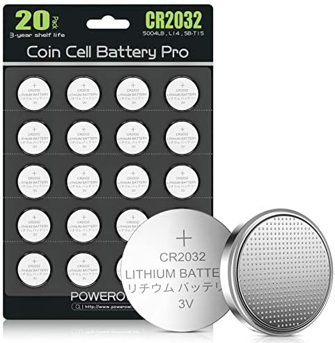 POWEROWL CR2032 Pile Lot de 20 Piles Bouton au Lithium 3 V (DL2032 / KCR2032 / BR2032 / ECR2032) Fiche Technique et Prix au Maroc