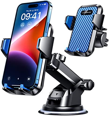 VANMASS Support Telephone Voiture,[2022 Couleur Tendance],3 en 1 Porte téléphone Voiture Universel avec Clip et Ventouse 360°Opération à Une Main pour Tous Les Telephone tel Que iPhone Samsung Huawei Fiche Technique et Prix au Maroc