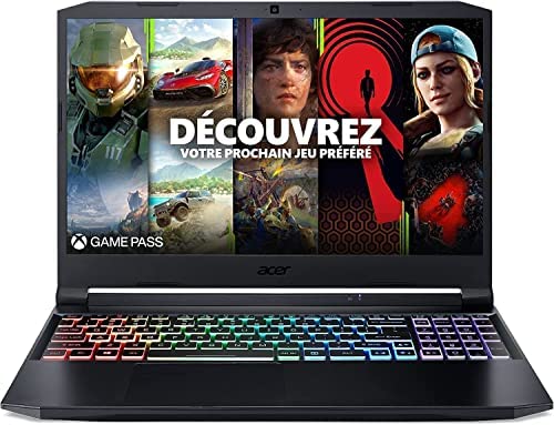 Acer Nitro 5 AN515-57-50MM Ordinateur Portable Gaming 15,6'' FHD IPS 144 Hz, PC Portable Gamer (Intel Core i5-11400H, NVIDIA GeForce RTX 3070, RAM 16 Go, 512 Go SSD, Windows 11) - Laptop Gaming Noir Fiche Technique et Prix au Maroc