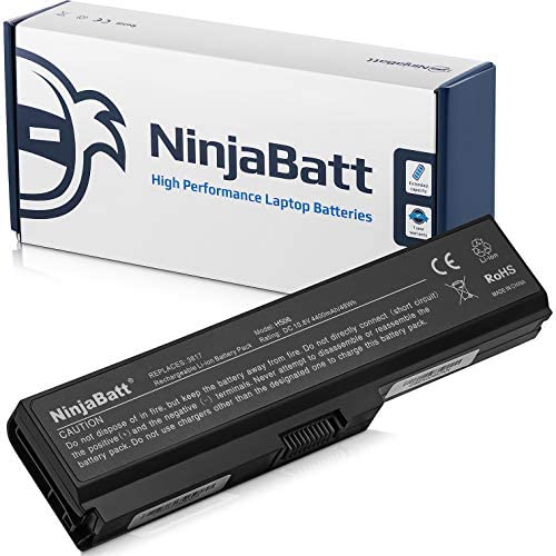 NinjaBatt Batterie pour Toshiba PA3817U-1BRS L775 L655 C660 C670 L755 PA3819U-1BRS L670 L750 PABAS228 A660 L650 C650 P750 PA3817U-1BAS L750D L755D A665 - Longue Durée [6 Cellules/4400 mAh/48 Wh] Fiche Technique et Prix au Maroc