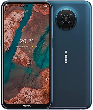 Nokia X20 16,9 cm (6.67") Double SIM Android 11 5G USB Type-C 8 Go 128 Go 4470 mAh Bleu Fiche Technique et Prix au Maroc