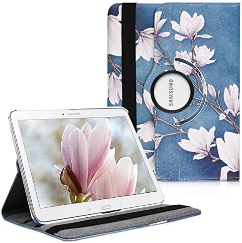 kwmobile Coque Compatible avec Samsung Galaxy Tab 4 10.1 T530 / T535 - Coque Housse protectrice pour téléphone en Silicone Taupe-Blanc-Bleu-Gris Fiche Technique et Prix au Maroc