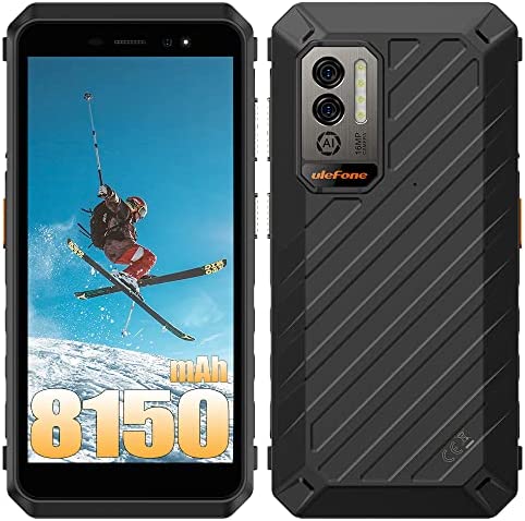 Ulefone Power Armor X11 Pro Telephone Portable Incassable, Batterie 8150mAh, 64Go+4Go Android 12 Smartphone Débloqué, 16MP + 5MP, 5.45" Smartphone Etanche IP68, Dual SIM 4G/GPS/NFC/Face ID/FM/OTG Fiche Technique et Prix au Maroc