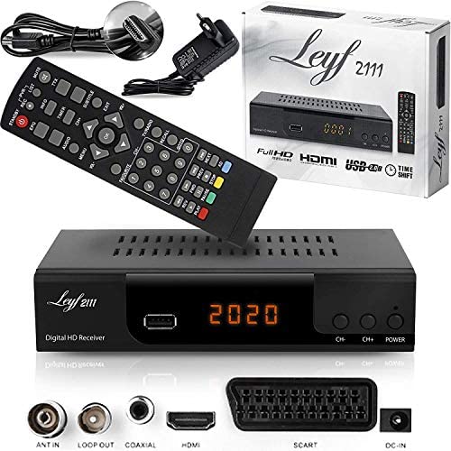 Hd-line LEYF2111C Décodeur TNT Full HD, DVB-T/T2, HDTV, DVB-C/C2, HDMI, Péritel, USB 2.0 + câble HDMI (récepteur) Fiche Technique et Prix au Maroc