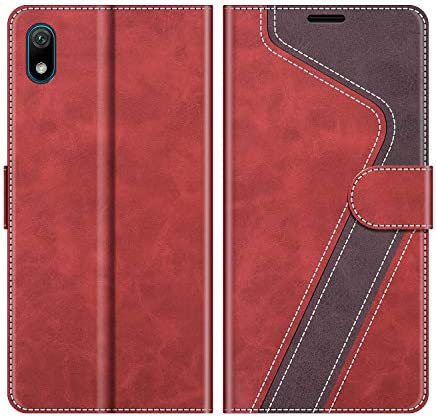 MOBESV Coque pour Huawei Y5 2019, Housse en Cuir Honor 8S, Étui Téléphone Huawei Y5 2019 Magnétique Etui Housse pour Huawei Y5 2019 / Honor 8S, Élégant Rouge Fiche Technique et Prix au Maroc