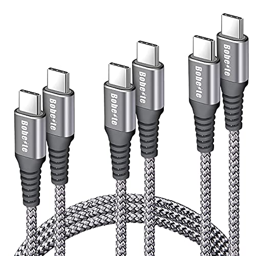 Câble USB C vers USB C [Lot de 3,1M+1M+2M],Câble USB Type C Charge Rapide pour Samsung Galaxy S10 S10+ S20 S21 S22 Plus Ultra,Note 20/10 Ultra,MacBook Air/Pro,iPad Pro 2021/2018,iPad Air 2020 Fiche Technique et Prix au Maroc