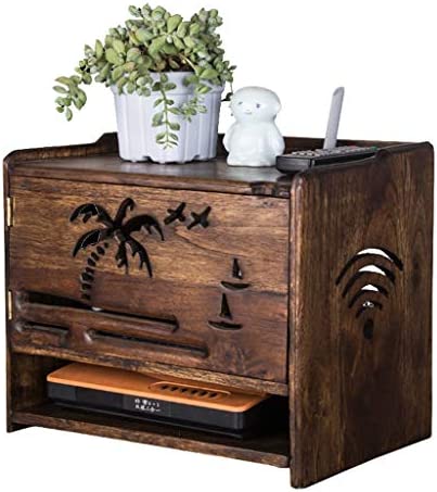 Étagère En bois Routeurs Contrôle à distance Titulaire Routeur Boites de stockage Étagère pour Accessoires TV Décodeur numérique Fiche Technique et Prix au Maroc