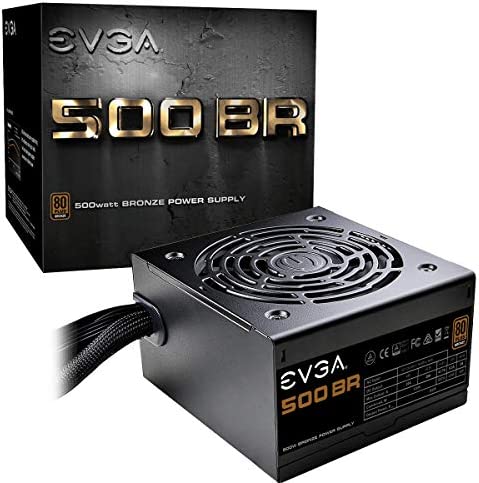 EVGA 500 BR, 80+ BRONZE 500W, 3 Ans de Garantie, Alimentation PC 100-BR-0500-K2 Fiche Technique et Prix au Maroc