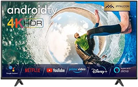 iFFalcon 43K610 43 Pouces 4K Ultra HD HDR Smart Android TV avec Youtube, Netflix, Google Assistant, Chromecast intégré, Compatible Alexa Noir Fiche Technique et Prix au Maroc