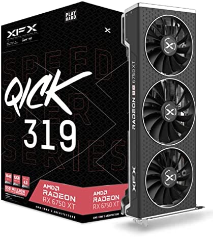 XFX Speedster QICK319 Radeon RX 6750XT Core Gaming Carte Graphique avec 12GB GDDR6 HDMI 3xDP, AMD RDNA™ 2 (RX-675XYJFDP) Fiche Technique et Prix au Maroc