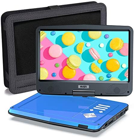 SUNPIN Lecteur DVD Portable 12.5 Pouces, écran HD de 10,1 Pouces, Batterie Rechargeable, Son stéréo, Toutes régions, Accepte USB/SD/AV in/Out Fiche Technique et Prix au Maroc