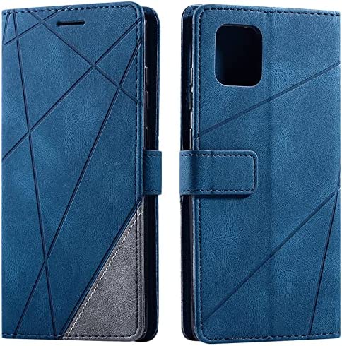 Vankii Coque pour Samsung Galaxy A81/M60S/Note 10 Lite, Rabat Portefeuille de Protection Cuir PU Etui, Silicone TPU Bumper Magnétique Housse, Flip Porte Cartes avec Fonction Support Cover Case (Bleu) Fiche Technique et Prix au Maroc