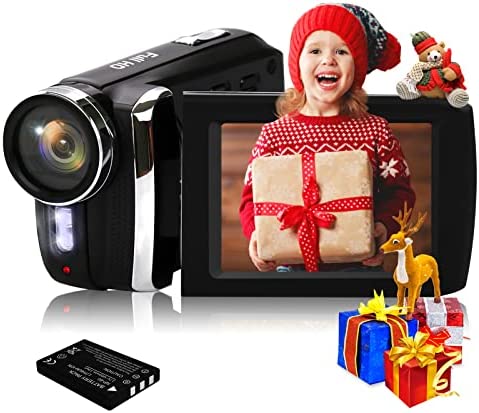 Vmotal Caméscope numérique HG8250 FHD 1080P 24MP Caméra vidéo à écran Rotatif à 270 degrés Caméscope pour Enfants/Adolescents/Élèves/Débutants/Les Personnes âgées Cadeau Fiche Technique et Prix au Maroc