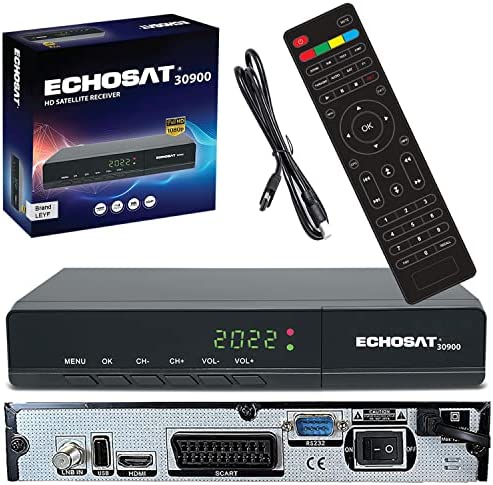 LEYF HD 30900 Récepteur Satellite Numérique - DVB-S/DVB-S2 - Récepteur Sat Numérique - Full HD 1080p (HDTV, HDMI, USB, Scart) HDMI Câble [Pré-programmé pour Astra, Hotbird et Türksat] Fiche Technique et Prix au Maroc